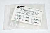 NEW Parker 4-4 V1TW-SSV 1.32-PE UHP Metal Gasket Face Seal Fitting Hi-Purity