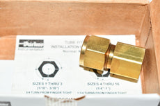 NEW Parker 8FSC6N-B A-Lok Female Connector 1/2'' double ferrule tube fitting x 3/8'' FNPT