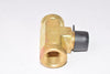NEW Parker Brass 3-Way Pipe Fitting, 2'' OAL x 7/16'' ID x 7/8'' OD