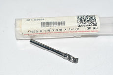 NEW PCT Precision Cutting Tools 001-02854 Carbide Drill Cutter .1575'' x 1/8 x 3/8 x 1-1/2 RH 3FL