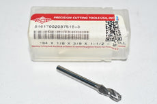 NEW PCT Precision Cutting Tools S161T002037515-3 Carbide Drill 3FL .184 x 1/8 x 3/8 x 1-1/2