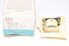 NEW Potter & Brumfield 503 RS5D SPDT 2A 6VDC Relay Switch
