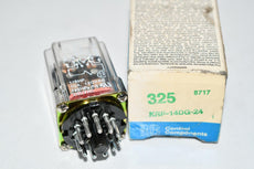 NEW Potter & Brumfield KRPA-14DG-24 Relay, E-Mech, 3PDT, 10A, Ctrl-V 24DC, Vol-Rtg 120/28AC/DC, Plug-In, KRPA Series