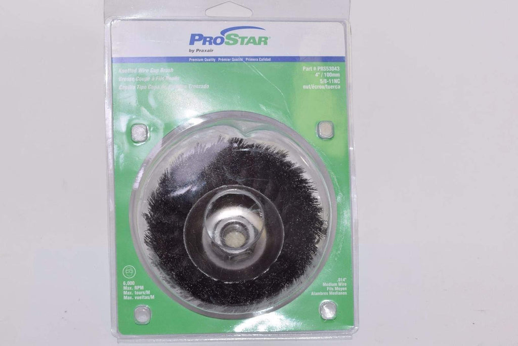 NEW PRAXAIR 4'' Knotted Wire Cup Brush, Pro Star PRS53043 100mm