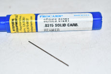 NEW Procarb 01201 .0315'' Solid Carbide Reamer Cutter Tooling USA