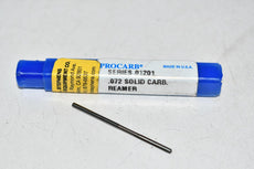 NEW Procarb 01201 .072'' Solid Carbide Reamer Cutter Tool USA