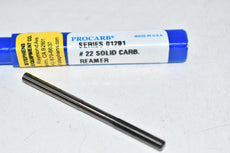 NEW Procarb Series 01201 #22 Solid Carbide Reamer Cutter Tool USA