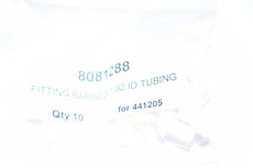 NEW Qty 10 BD 8081288 Fitting Barbed 1/32 id Tubing For 441205