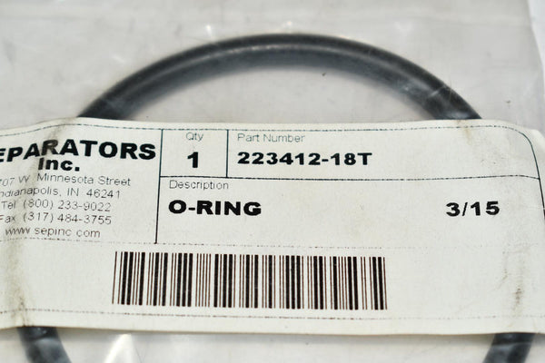 NEW Separators Inc 223412-18T O-Ring Seal – VB Industrial Supply