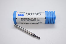 NEW SGS 30195 5/64'' 4 Flute Square End General Purpose End Mill