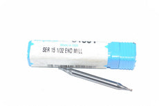 NEW SGS 31501 15 2 Flute Double End Square End Mill 1/32'' 1/16'' LOC 1-1/2'' OAL