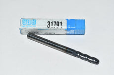 NEW SGS 31791 3/16'' 4 Flute AlTiN Coated Ball End Mill 3/4'' LOC x 2-1/2'' OAL