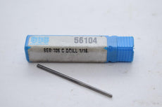 NEW SGS 56104 106 Straight Flute Drills, Uncoated, 0.0625'' Cutting Diameter, 5/8'' Cutting Length