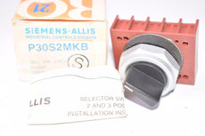 NEW Siemens P30S2MKB 2-Position Selector Switch