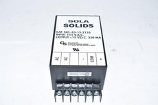 NEW SOLA Electric 15VDC 350MA Power Supply 85-15-2135