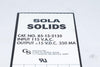 NEW SOLA Electric 15VDC 350MA Power Supply 85-15-2135