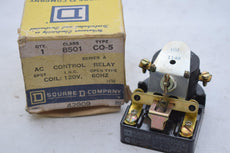 NEW Square D 8501-CO-5 AC Control Relay 8501CO5 SPST 120V Coil