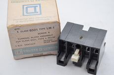 NEW Square D 8501LM1 Series A Terminal Block Assembly Rating: NEMA A600