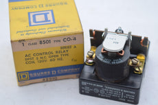 NEW SQUARE D AC RELAY 8501CO4 5AMP 600VOLT 120V 8501 C04
