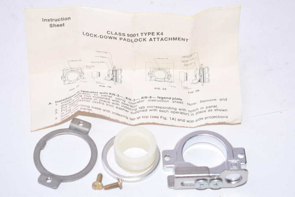 NEW Square D Class 9001 Type K4 Lock-Down Padlock Attachment