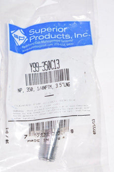 NEW Superior Products Y99-350C13, Compressed Gas Fitting, NP, 350, 1/4NPTM, 3.5'' L