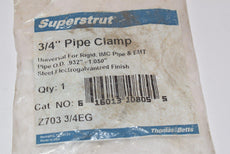 NEW SuperStrut 3/4 in. Universal Pipe Clamp, Silver Galvanized