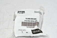 NEW System Plast VG-552-B34 Threaded 1-1/2'' Square Tubing Inserts 3/4-10