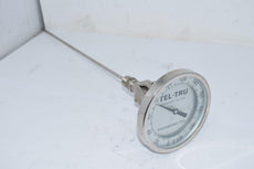 NEW Tel-Tru 0-220 F Thermometer 18'' Stem 5'' Face