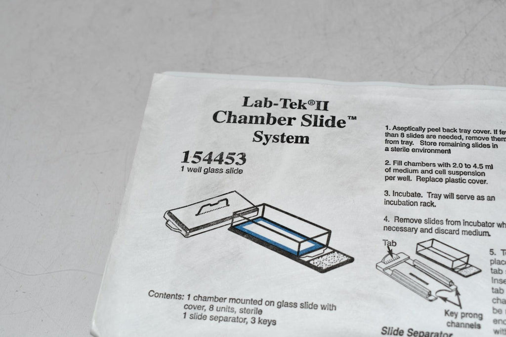 NEW Thermo Scientific 154453 Nunc LabTek II Chamber Slide System VB