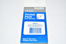 NEW THOMAS & BETTS WMBW-3 E-Z CODE POCKET PACK WIRE MARKERS