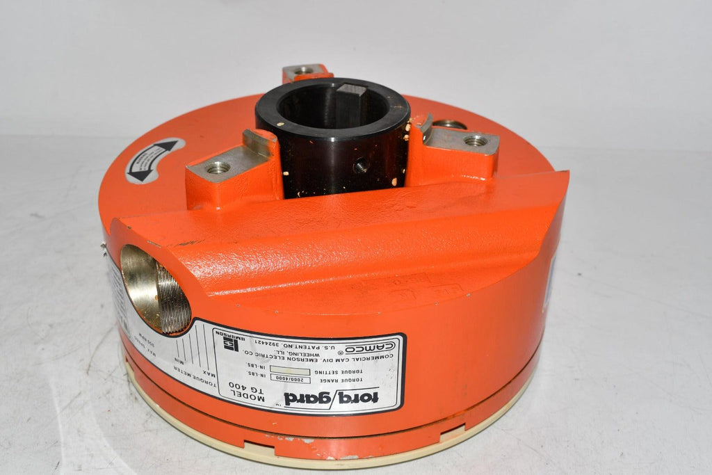 NEW TORQ GARD TG-400 CLUTCH TORUQ-LIMITING POWER TRANSMISSION 2 7/16 IN MAX BORE 2000-4000 IN-LBS TRIP TORQUE 22.2 HP MAX POWER 350 RPM MAX SPEED