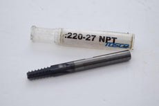 NEW Tosco .220-27 NPT SOLID CARBIDE THREAD MILL .220 Tool