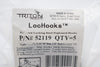 NEW Triton 52119 LocHook 1 -Inch Double Rod 90-Degree Bend 3/16-Inch Diameter Zinc Plated Steel Pegboard Hook for LocBoard, 5-Pack
