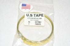 NEW US Tape 50021 Adhesive-Backed Bench Tape 1/2'' x 3m; L-R; m/cm Top, mm Bottom; Yellow Blade