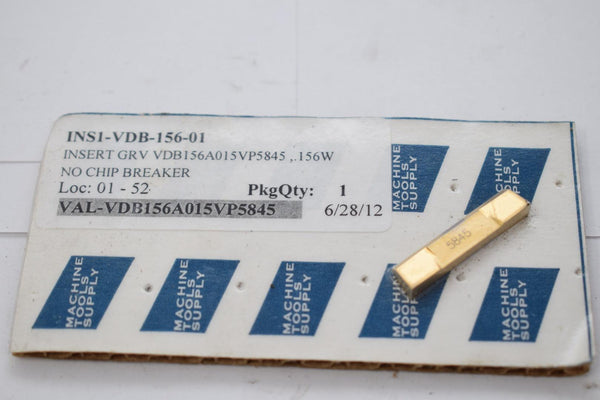 NEW VDB156A015 VP5845 Carbide insert Grooving – VB Industrial Supply