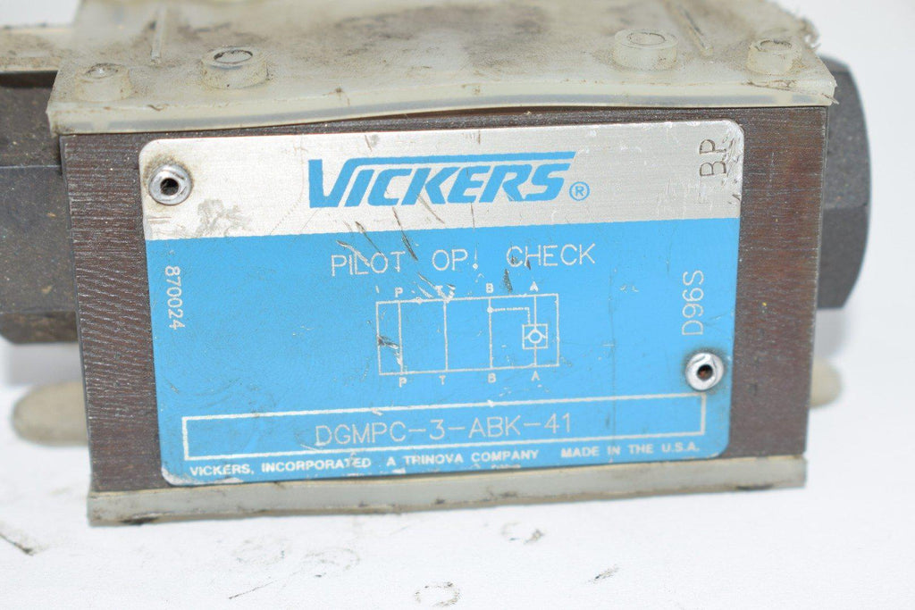 NEW Vickers (Eaton) DGMPC3ABK41 System Stak Pilot Operated Check V