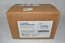 NEW VistaLab 3054-1011 12 Channel Reagent Reservoir with Lid, Sterile, Individually Wrapped, Case of 25