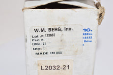 NEW W.M. Berg L2032-21 Linear Ball Bearing 40236978