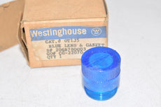 NEW Westinghouse 0T1J5 Blue Lens, No Gasket for Selector Switch Indicating Light Switch