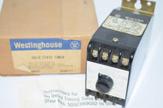 NEW WESTINGHOUSE 505C969G02 Solid State Timer 120/110 Volts 132V 2A 0.1-120 Sec