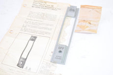 NEW Westinghouse Dress Plate For Type SM Safety Handle Mechanism & Type MD Safety Disconnect Switch