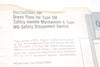 NEW Westinghouse Dress Plate For Type SM Safety Handle Mechanism & Type MD Safety Disconnect Switch
