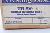 NEW Westinghouse MW-11 OVERLOAD RELAY TYPE MW PANEL MOUNT W/O Heater 48A3454G07