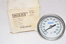 NEW WIKA TI.30 Bimetal Thermometer Stem Length: 2.5'' Range: 500/300 F Glass Lens