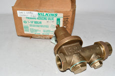 NEW Wilkins 600XLHR 1-1/4'' Water Pressure Reducing Valve FNPT Union x FNPT, Hi Pressure - Lead Free