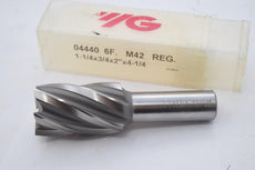 NEW YG-1 04440 1-1/4'' End Mill, 6 Flute, Regular Length, Uncoated Finish, 4-1/4'' Length