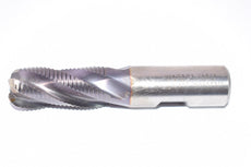 Niagara Cutter N14574 Cobalt Steel Square Nose End Mill, Roughing End Mill 3/4'' Cut Dia x 3/4'' Shank x 3-7/8'' OAL