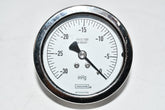 Noshok 2-1/2'' Pressure Gage -30-0 inHg 316 SS Tube Socket