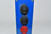 Open Close Stop Pushbutton Switch With Enclosure 7-1/2'' x 3-1/8'' x 3'' Blue