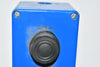 Open Close Stop Pushbutton Switch With Enclosure 7-1/2'' x 3-1/8'' x 3'' Blue